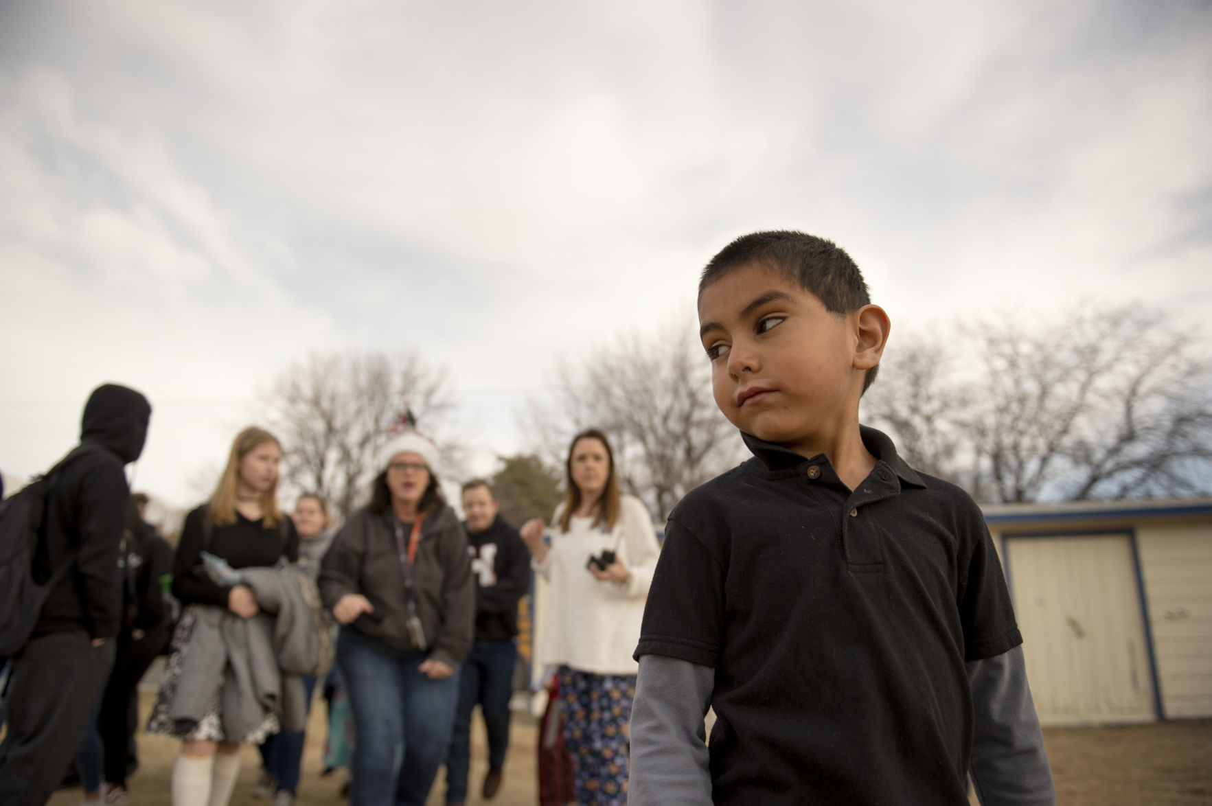 Elementary students meet their pen-pals